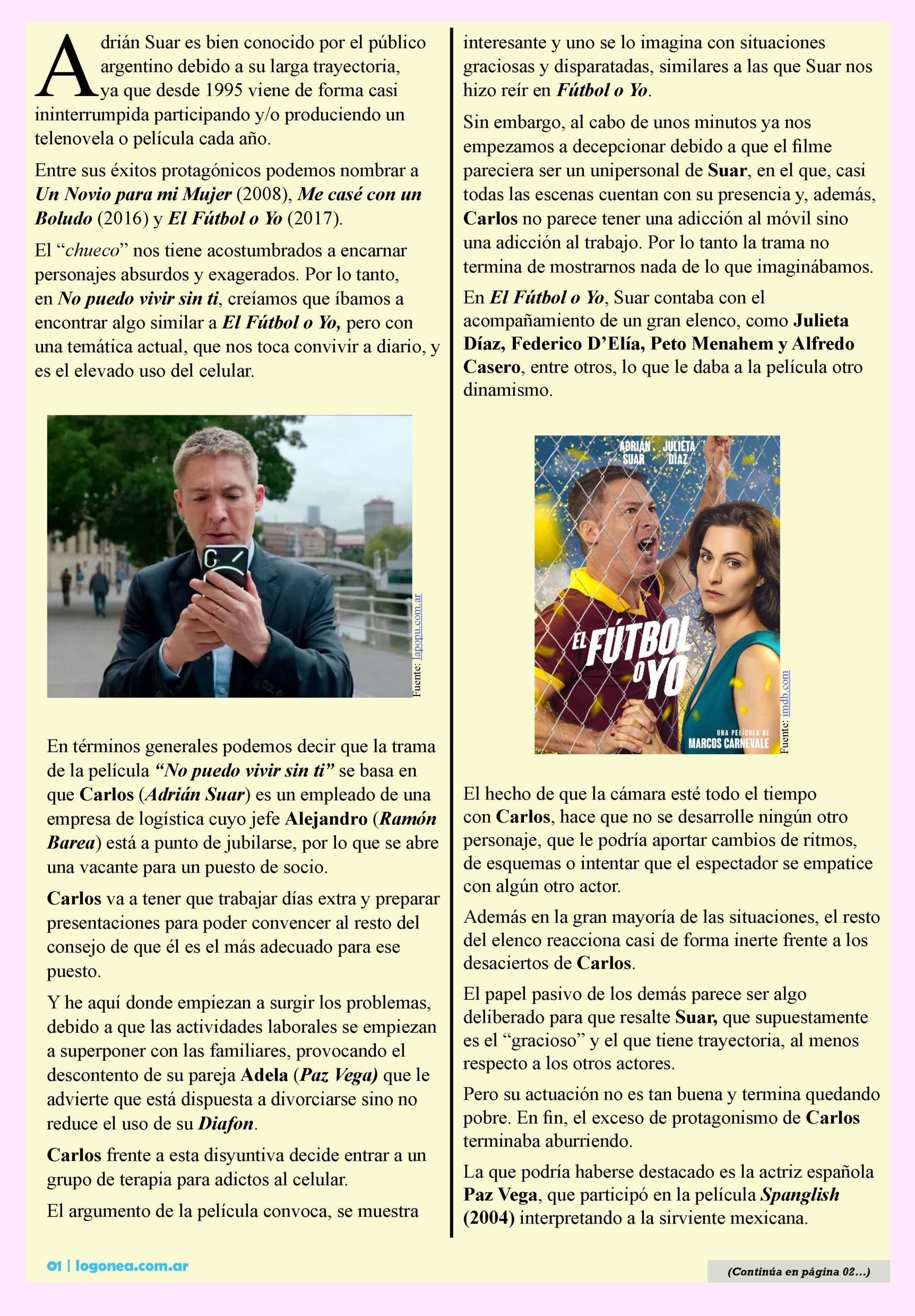 Adrian suar no puedo vivir sin ti netflix españa celular movil futbol o yo paz vega adiccion argentina española diafon