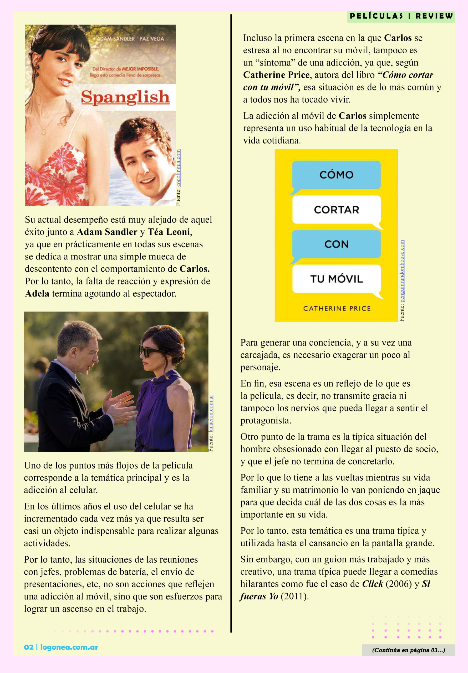 Adrian suar no puedo vivir sin ti netflix españa española paz vega celular movil adiccion catherine price como cortar con tu movil logonea
