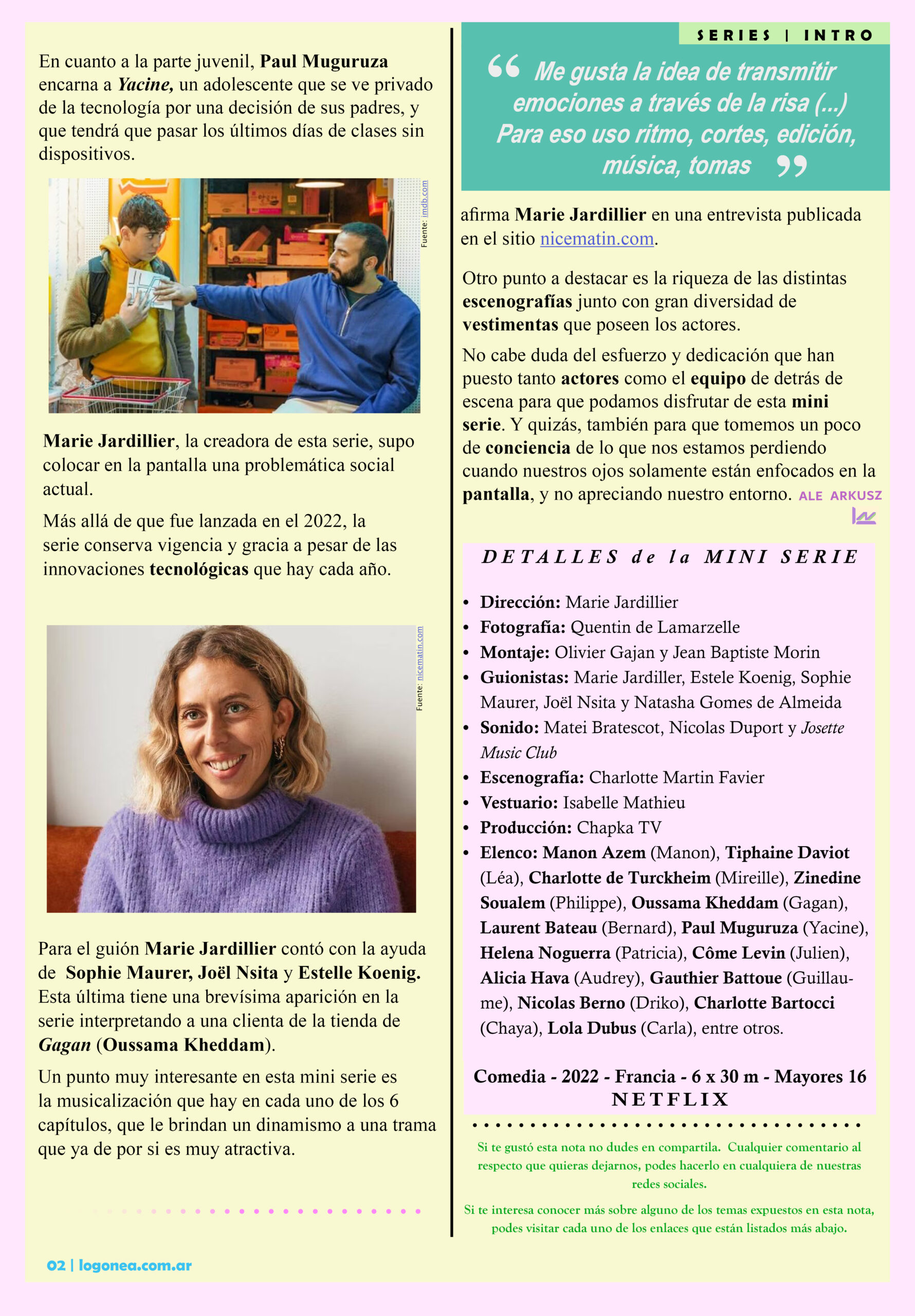 detox netflix tecnologia celular redes sociales paul muguruza marie jardillier oussama kheddam nicematin quentin de lamarzelle estele koenig matei bratescot nicolas duport josette music club chaptka tv manon azem tiphaine daviot charlotte de turkheim francia comedia 